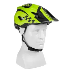 Kask rowerowy VAYOX Enduro VA0421GS Zielony Full Face z odpinaną szczęką (rozmiar S)