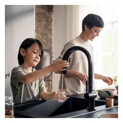 Bateria HANSGROHE Aqittura M91 76836670 z filtrem Czarny mat