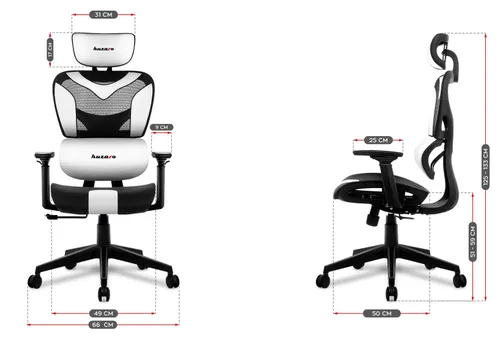 Fotel HUZARO Combat 8.0 Biały