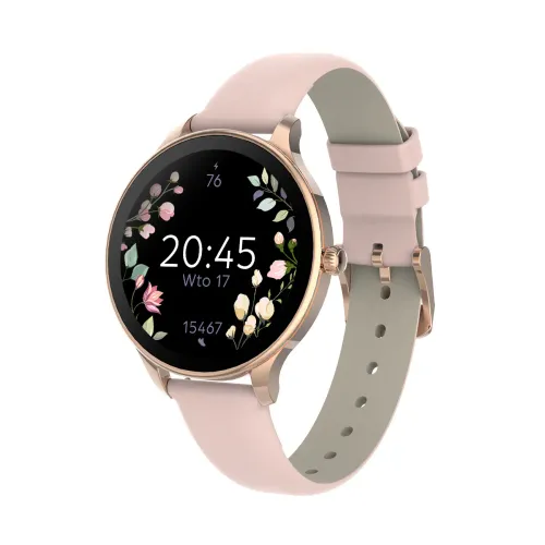 Smartwatch Forever Velora SB-306 38mm Różowe złoto