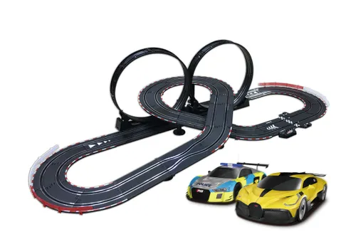 Tor wyścigowy samochodowy COIL zestaw mega tory autek wyścigowe pętla licencja AUDI Bugatti 6m skala 1:43