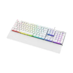 Klawiatura membranowa Krux Frost Silver-White RGB Biały