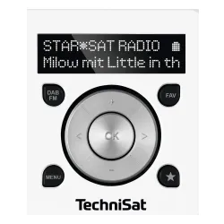 Radioodbiornik TechniSat DigitRadio 1 Radio FM DAB+ Biało-srebrny