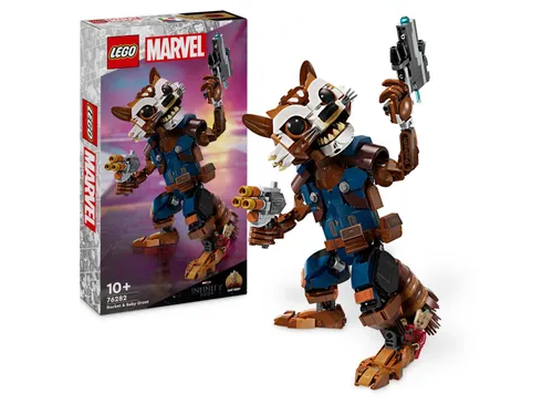 Конструктор LEGO Super Heroes Marvel 76282 ракета и маленький Гроот