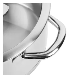 TESCOMA President niski 5 l - garnek ze stali nierdzewnej z pokrywką do odcedzania