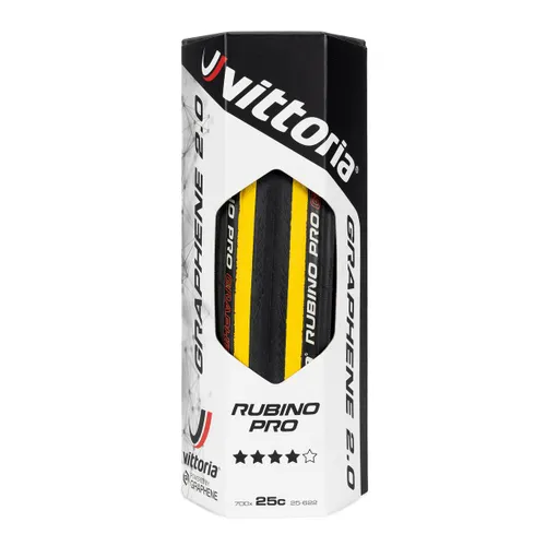 Opona rowerowa Vittoria Rubino Pro G2.0 700 x 25C czarny/żółty