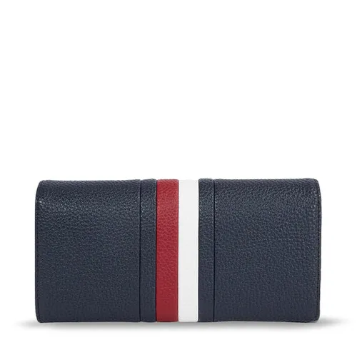 Женский кошелек Tommy Hilfiger Th Emblem Large Flap Corp AW0AW15271 Space Blue DW6