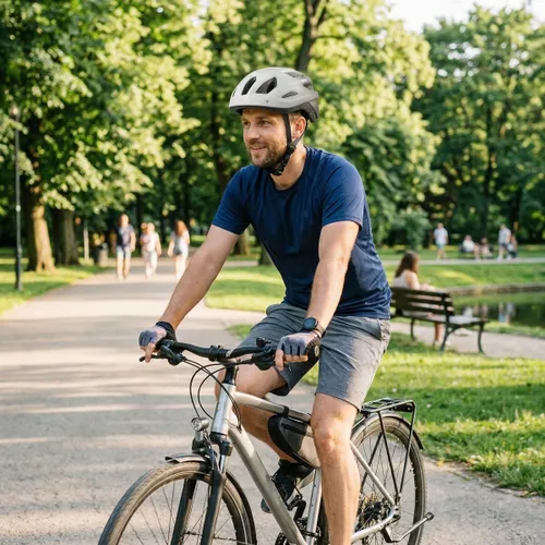 Kask rowerowy VAYOX Active VA0424WBM Biało-czarny MTB z lampką (rozmiar M)