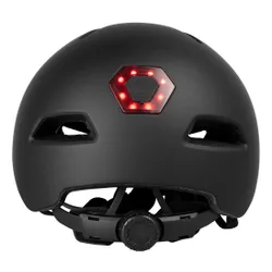 Kask rowerowy VAYOX Street VA0423BMM Czarny Miejski z lampką (rozmiar M)