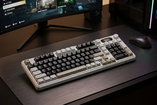 Klawiatura ATTACK SHARK X98 Pro Biało-czarny