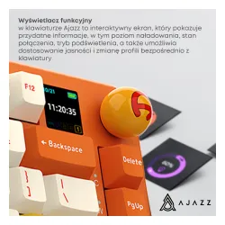 Klawiatura mechaniczna Ajazz AK820 MAX Plus Avocado Switch Pomarańczowy