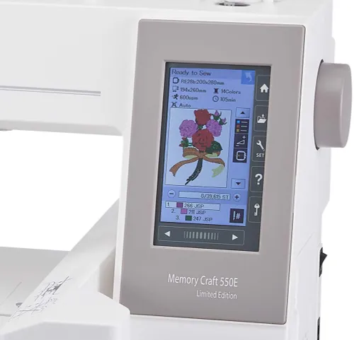 Hafciarka JANOME MC550E + program JANOME ARTISTIC DIGITIZER JR