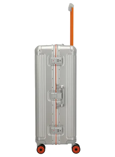 Walizka aluminiowa duża Travelite Next 75 Years Edition - silver / orange