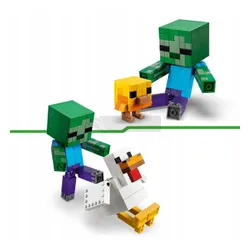 LEGO Minecraft 21582 Kurzy jeździec CHICKEN JOCKEY, zestaw klocków 9+