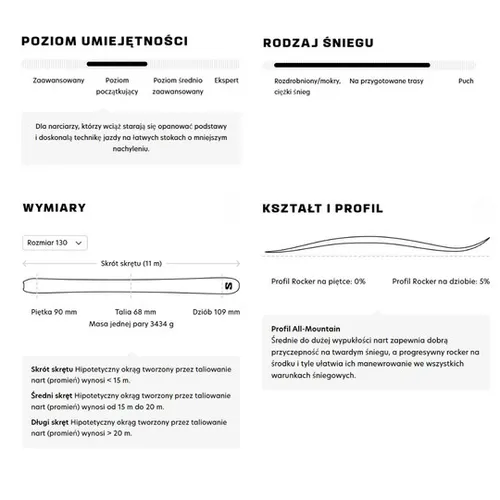 Narty Salomon QST Junior M + wiązania C5 GW J75 P 2026