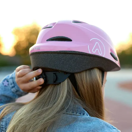 Kask rowerowy dziecięcy ATTABO Hinge różowy