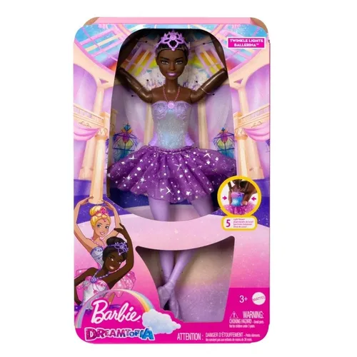 Mattel Barbie Dreamtopia Балетная кукла Волшебное сияние Брюнетка