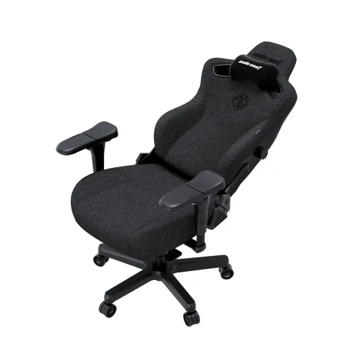 Fotel Anda Seat Kaiser 3 Pro XL Gamingowy do 200kg Tkanina Ciemnoszary