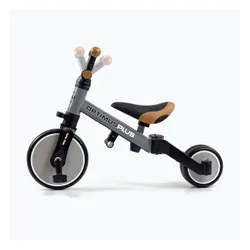 Rowerek biegowy trójkołowy Milly Mally 4w1 Optimus Plus grey