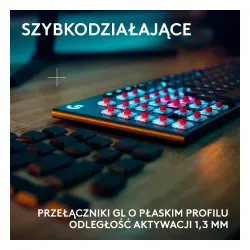 Klawiatura mechaniczna Logitech G915 X Lightspeed Tactile US INTL Czarny