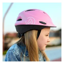 Kask rowerowy dziecięcy ATTABO Hinge różowy