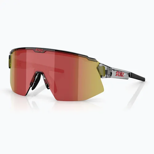 Okulary przeciwsłoneczne Bliz Breeze transparent dark grey/brown red multi
