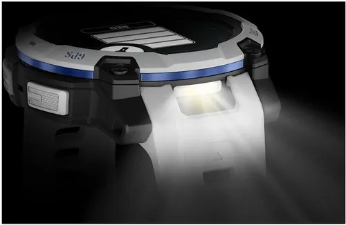 Smartwatch GARMIN Instinct 3 45mm Solar Biały + pasek biało-niebieski