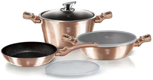 Zestaw garnków BERLINGER HAUS Rose Gold Edition BH/7047 (6 elementów)