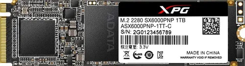 ADATA XPG SX6000 Pro SSD 1 TB M. 2 2280 PCI-E x4 Gen3 NVMe SSD (ASX6000PNP-1TT-C)