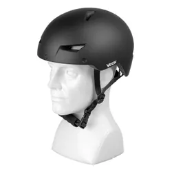 Kask rowerowy VAYOX Street VA0423BMM Czarny Miejski z lampką (rozmiar M)