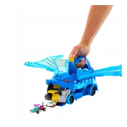 HOT WHEELS DUŻY TRANSPORTER AUTEK 2w1 PODWÓJNY SMOK + 2 autka JBM72