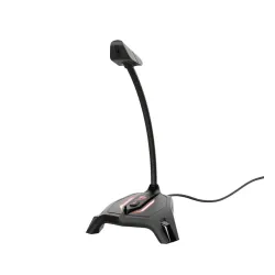 Mikrofon Trust GXT 215 Zabi LED Illuminated USB 23800 Przewodowy Pojemnościowy Czarny
