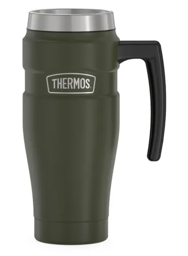 Podróżny kubek z uchwytem 470 ml Thermos Stainless King™ - army green