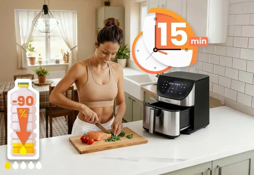Air Fryer Frytkownica beztłuszczowa BERDSEN BD-659 8l 12 automatycznych programów