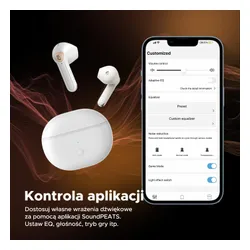 Беспроводные наушники Soundpeats Air3 Deluxe HS In-Ear Bluetooth 5.2 Белый