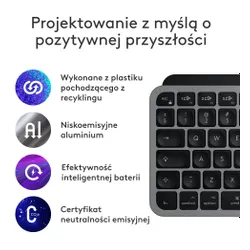 Klawiatura LOGITECH MX Keys Mini for Mac Szary