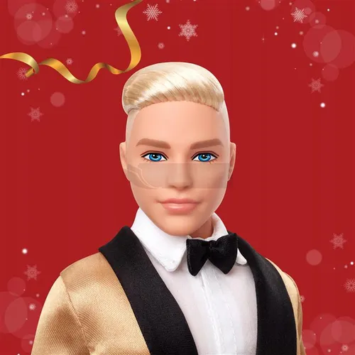BARBIE LALKA KEN HOLIDAY 2025 Signature lalka kolekcjonerska, świąteczna JGK55