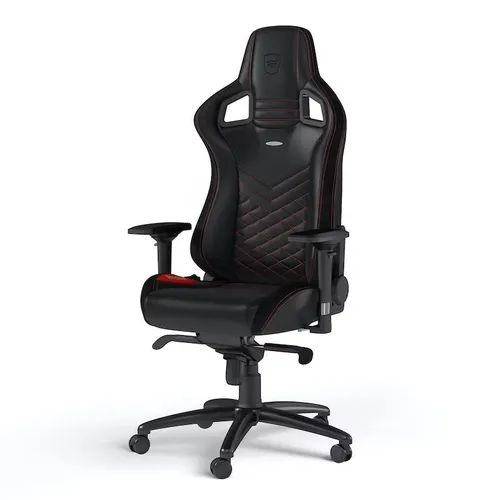 Fotel Noblechairs EPIC Black Red Gamingowy do 120kg Skóra ECO Czarno-czerwony