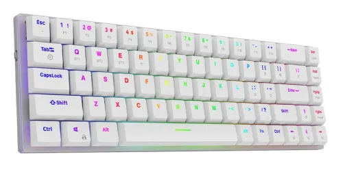Klawiatura mechaniczna Aqirys AQI-GA-KB-9 Gateron Red Biały