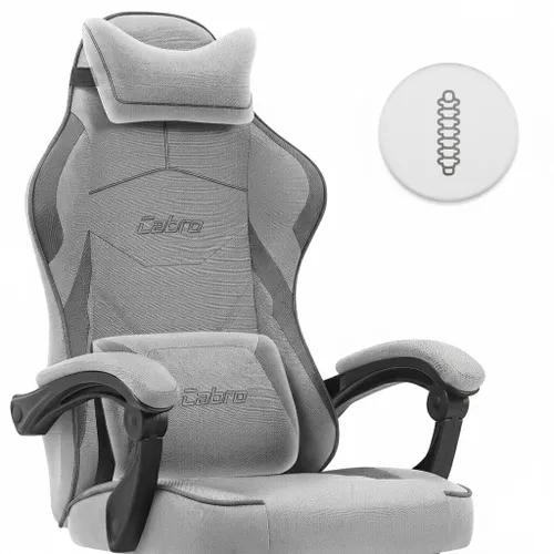 Fotel gamingowy CABRO C502 Szaro-czarny