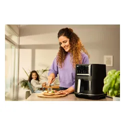 Air Fryer Frytkownica beztłuszczowa BRAUN MultiFry 5 HF5075IBK 6l z okienkiem do obserwacji postępów gotowania