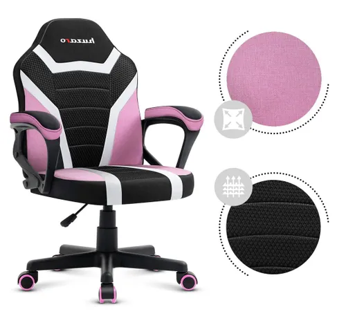 Fotel HUZARO Ranger 1.0 Mesh Różowy
