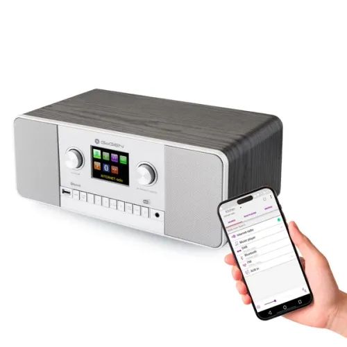 Radioodbiornik GoGEN IR 257 BTDAB Radio FM DAB+ Internetowe Czarny/Srebrny