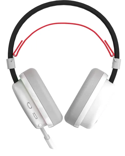 Słuchawki bezprzewodowe z mikrofonem Monka Echo HG9069W Nauszne Biało-czarny