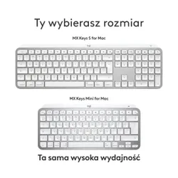 Klawiatura membranowa Logitech MX Keys S dla Mac Szary