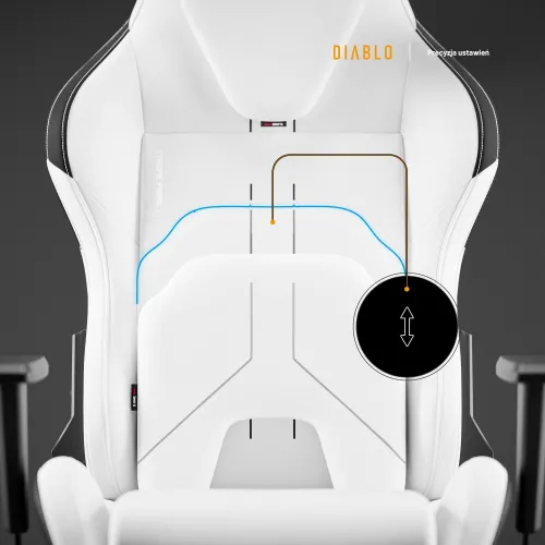 Fotel DIABLO CHAIRS X-One 2.0 Prime Biało-czarny