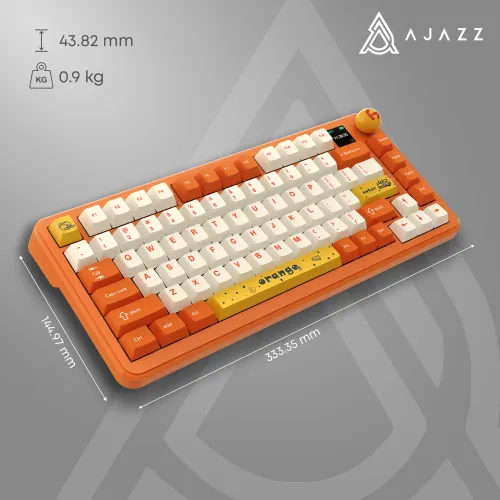Klawiatura mechaniczna Ajazz AK820 MAX Plus Avocado Switch Pomarańczowy