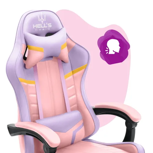 Fotel HELL'S CHAIR HC- 1004 Kids Colorful Różowo-fioletowy