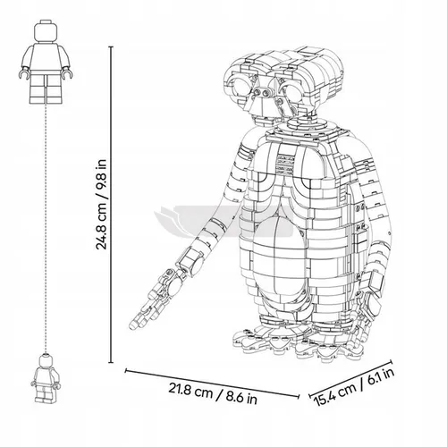 LEGO 21370 IDEAS: E.T. инопланетянин, набор кубиков 18+