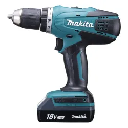 Makita DF457DWE Akülü matkap (+ 1.5Ah pil + şarj cihazı + kılıf)